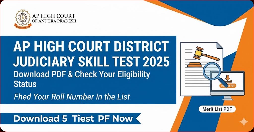 AP High Court District Judiciary Skill Test List 2025 Download PDF