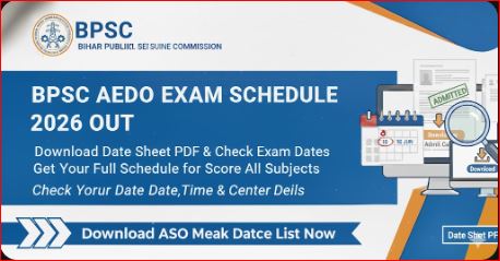 BPSC AEDO Exam Schedule 2026 Out - Download Date Sheet PDF