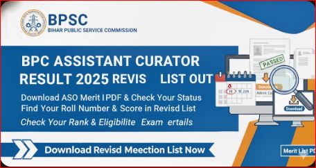 BPSC Assistant Curator Result 2025 Revised List Out - Download PDF