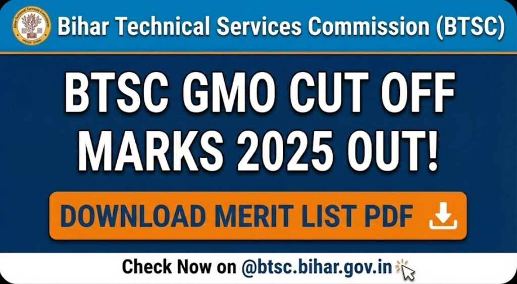BTSC GMO Cut Off Merit 2025