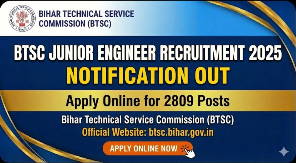 BTSC Junior Engineer Recruitment 2025