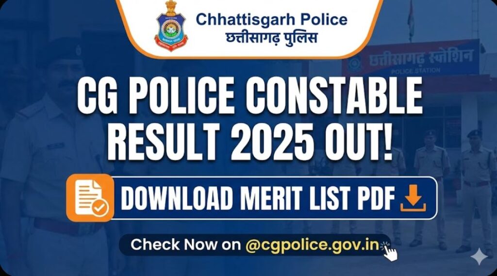 CG Police Constable Result 2025
