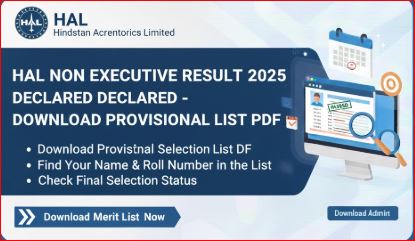 HAL Non Executive Result 2025 Declared – Download Provisional List PDF