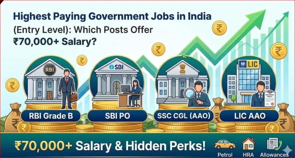 Highest Paying Government Jobs in India: Which Posts Offer ₹70,000+ Salary?