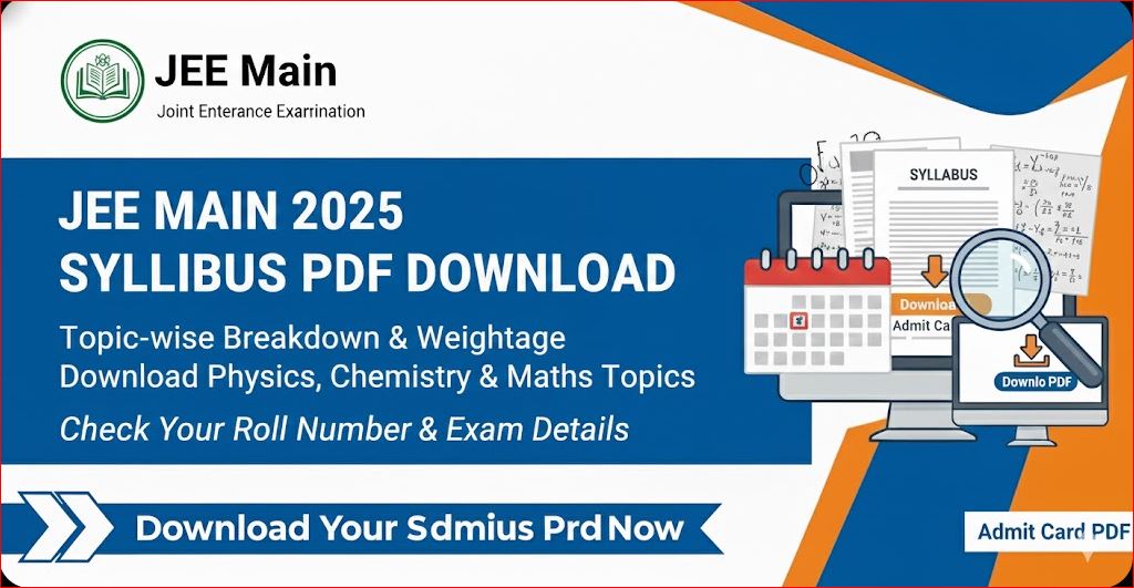 JEE Main 2025 Syllabus PDF Download Topic-wise Breakdown