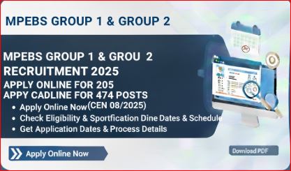 MPESB Group 1 & Group 2 Recruitment 2025 Apply Online