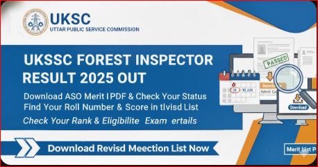 UKSSSC Forest Inspector Result 2025 Out - Download Merit List PDF