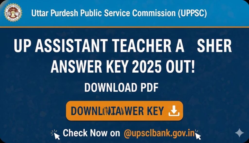 UP Assistant Teacher Answer Key 2025