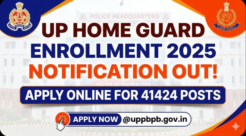 UP Home Guard Enrollment 2025 Notification Out Apply Online