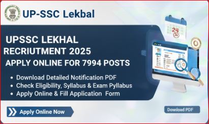 UPSSSC Lekhpal Recruitment 2025 Apply Online for 7994 Posts