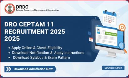 DRDO CEPTAM 11 Recruitment 2025 Apply Online for 764 Posts